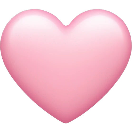 Baby pink heart emoji