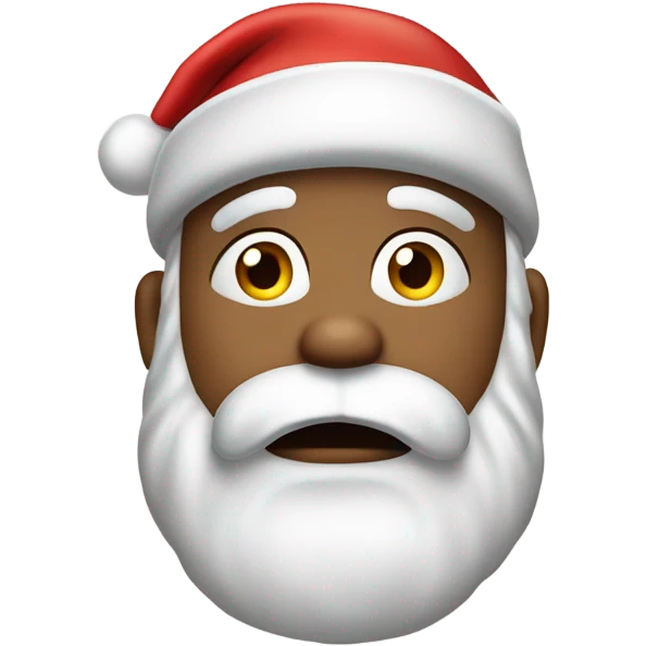 Frustrated Santa Claus ￼ emoji