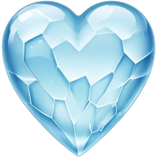 Freezing ice cold heart  emoji