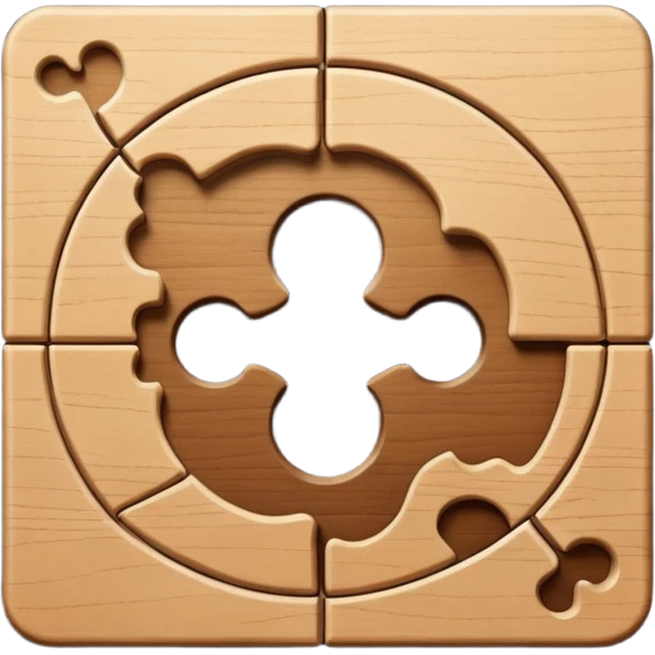 a square puzzle piece above a circular puzzle hole emoji