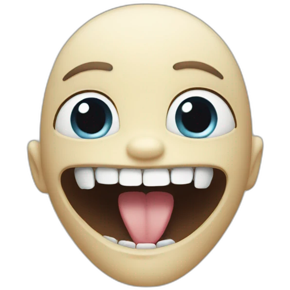 toothless person emoji