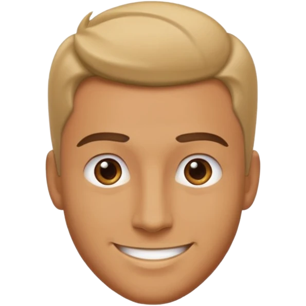 A handsome guy looks bold and brash emoji