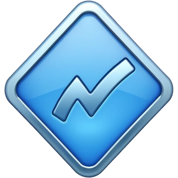 Tırtıklı mavi tik emoji