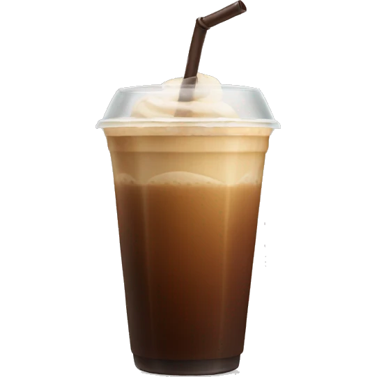 Ice coffee emoji