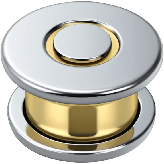 Metal Bath plug, plain, no smiley faces, no emojies emoji