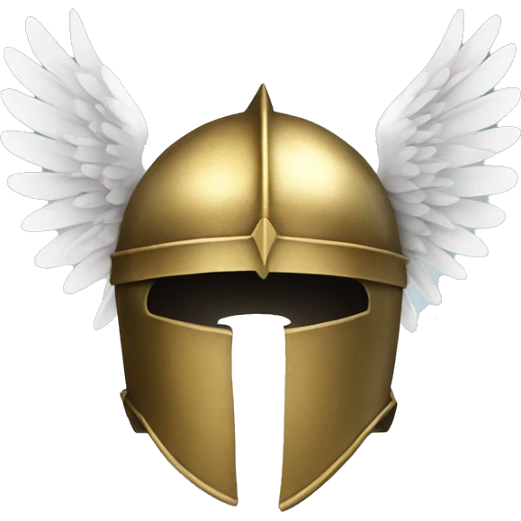 knight helmet with wings emoji