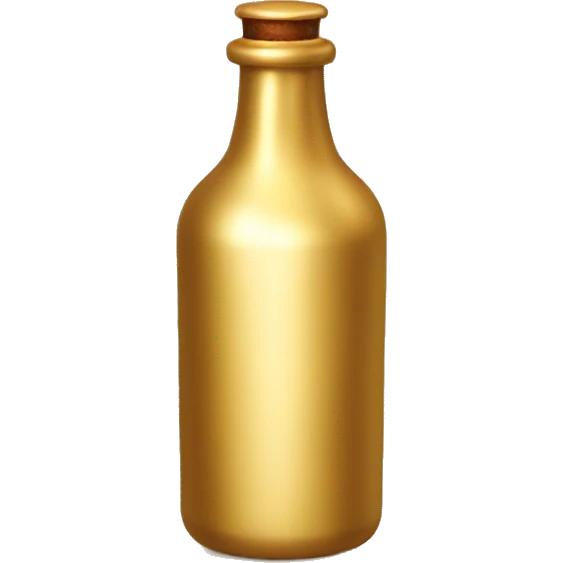 Gold bottle  emoji