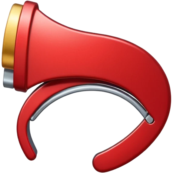 Red colour hairclip emoji emoji