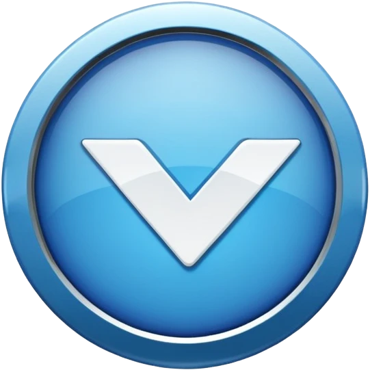 A round blue verified badge emoji