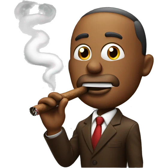 Smoking a cigar emoji