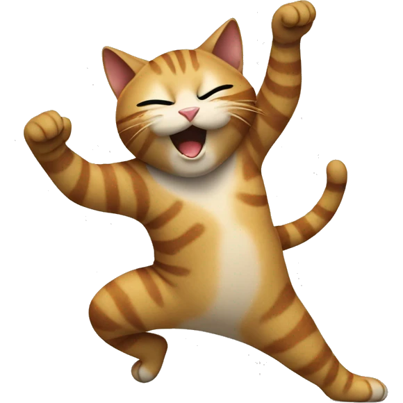 Dabbing cat emoji