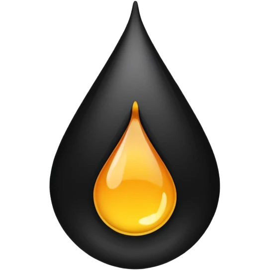 A drop of dark oil emoji