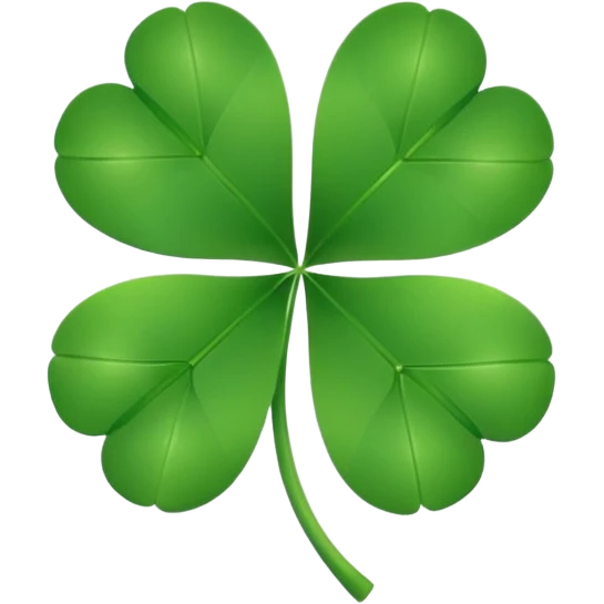 heart shaped clover emoji