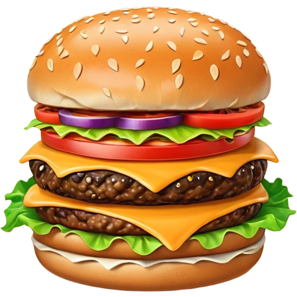 Monster hamburger emoji