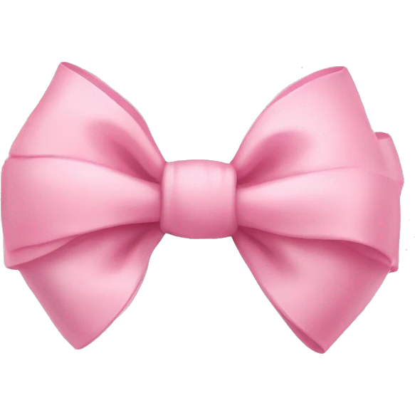 baby pink bow emoji