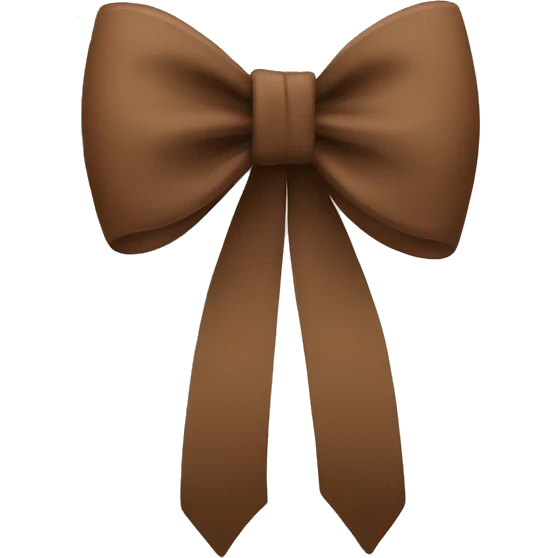 Brown bow emoji