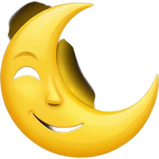 Genarate me a emoji of Drak mode moon and bright mode sun Like we got In our mobile phones emoji