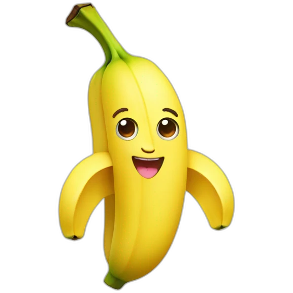 Kawaii banana emoji