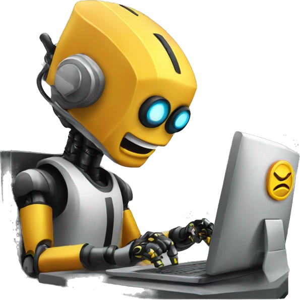Bot in stock market emoji