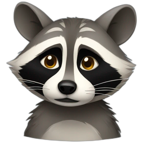 sad raccoon emoji