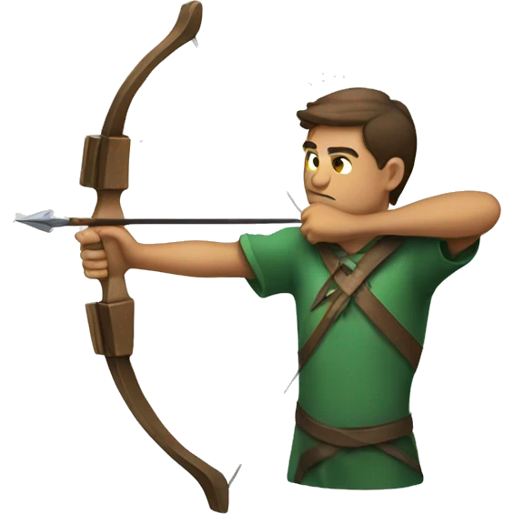 an archer aiming emoji
