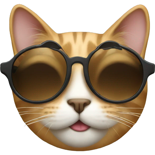 Cat with sunglasses emoji