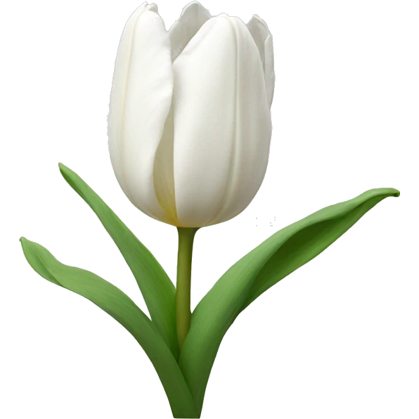 White tulip emoji