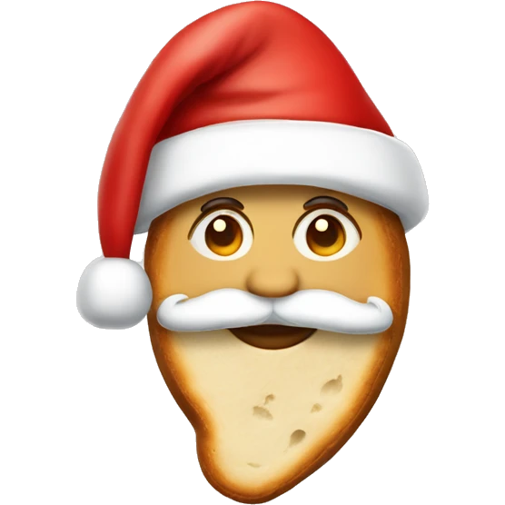 Sourdough with Santa hat emoji