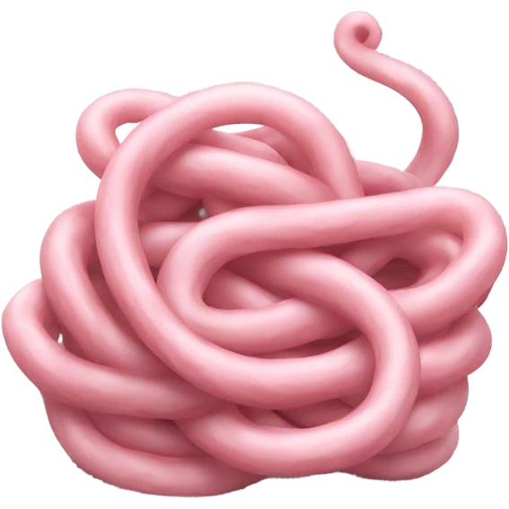 big pink noodle emoji