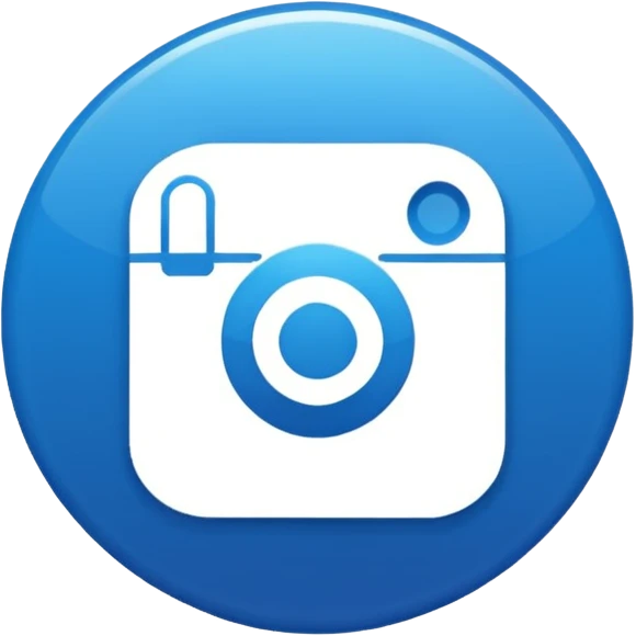 Instagram verified account badge, also known as the blue tick. emoji