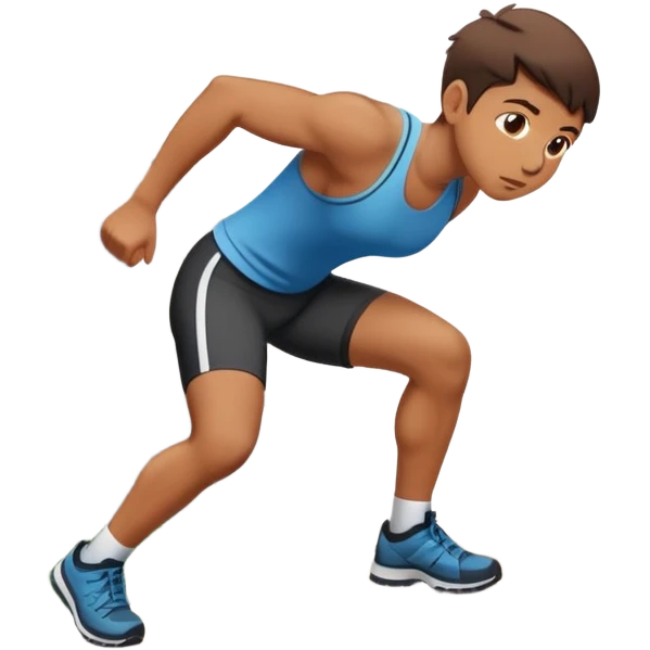 Person doing mountain climber exercise emoji