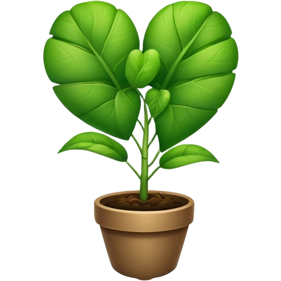 a heart plant emoji
