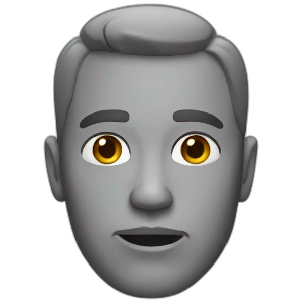 Plain emoji with jawline emoji