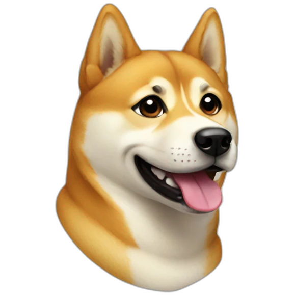 doge smiling emoji
