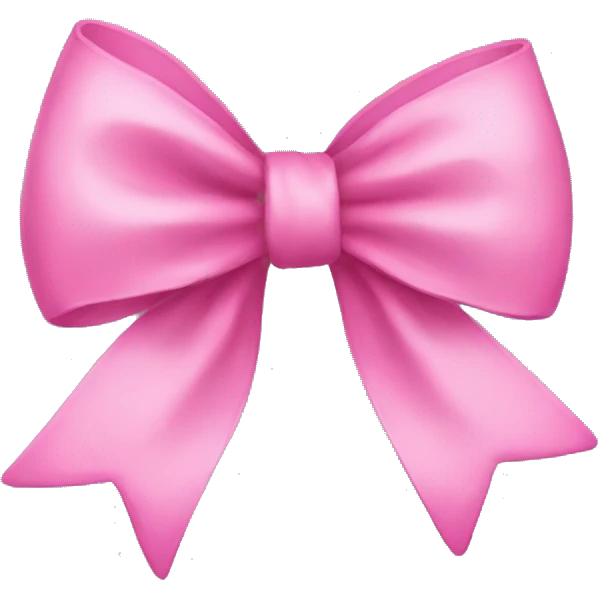 Pink bow emoji