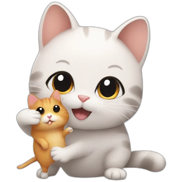 Cat carry hamster emoji
