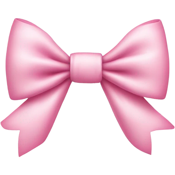 Bow cute pink white emoji