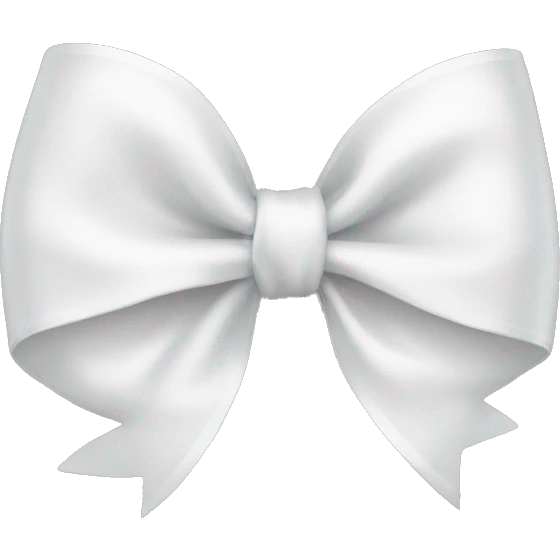 White bow emoji