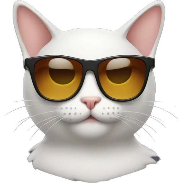 Cat with sunglasses emoji