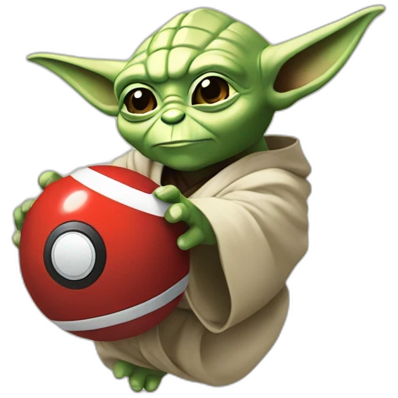 Pokéball catch yoda emoji