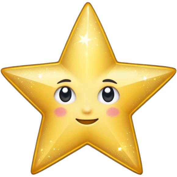 Sparkly star emoji
