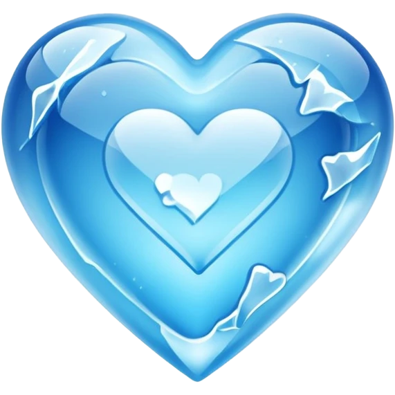 blue ice heart with logo "S" emoji