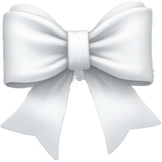 White bow emoji