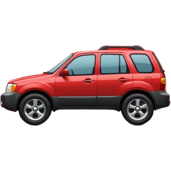 A **simple emoji-style icon** of a **red multipocket folder**, clean and minimal, with **layered inner tabs**, subtle shading, and a **small red Mazda Tribute car symbol** on the front.
 emoji
