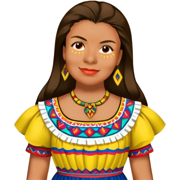 Person with Colombian topical dress emoji