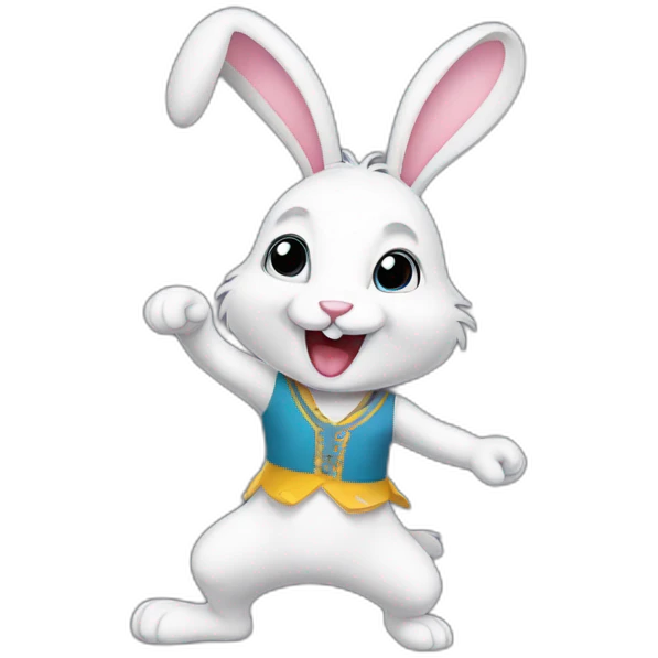Lapin qui dance emoji