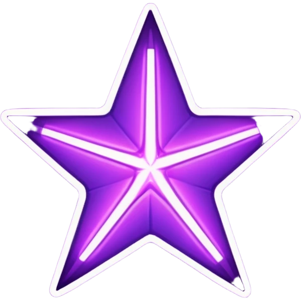 make a purple neon star emoji