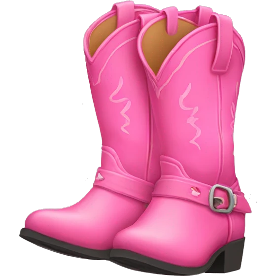 Pink cowgirl boots emoji