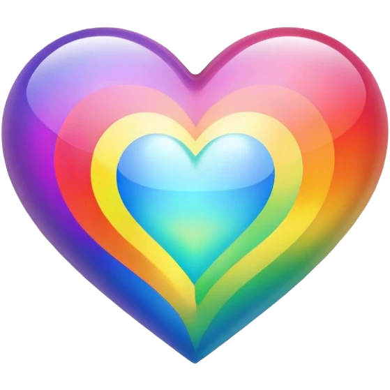 Rainbow heart emoji
