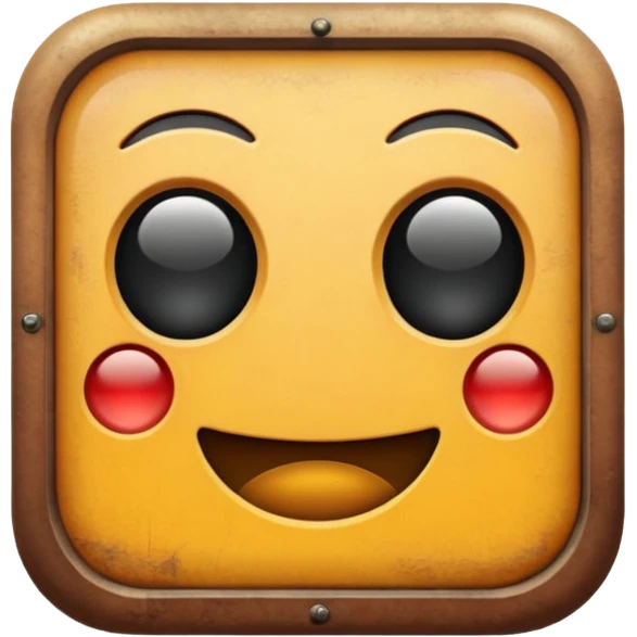 Retro old style emoji